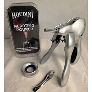 Houdini Silver Aerating Pourer Set
